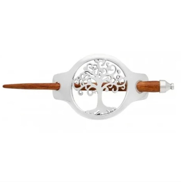 NWT Amethyst Dublin Silver Tree Of Life Hairslide Made in Ireland main image 3